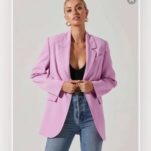 Astr the Label Laudine Oversized Blazer in pink